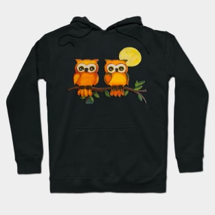 Owls and Moon Hoodie